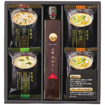 フリーズドライみそ汁＆飛魚だしセットFDA-15