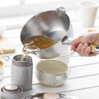 両口ステンレス雪平鍋18cm