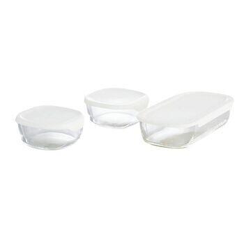 耐熱ガラス製保存容器Sサイズ3点セット