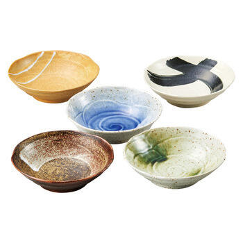 民芸五彩 取り鉢5客セット