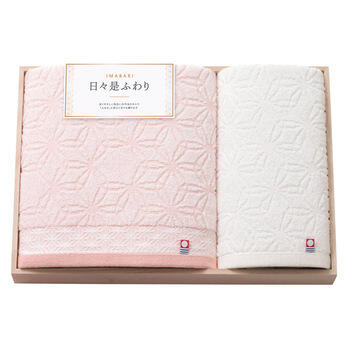 愛媛今治 バスタオル&ハンドタオル（木箱入）