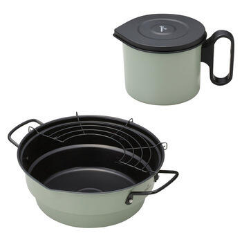 天ぷら鍋23cm&オイルポットセット GEL-ASET