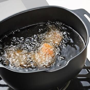 IH対応鉄楕円型揚げ鍋20×17cm EM-094