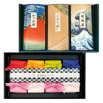 新潟県産こしひかり･笹川流れ極塩ギフトセット TOKI-7000