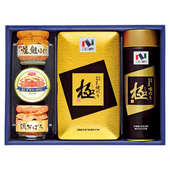 「極」味のり･焼のり･瓶･缶詰合せ