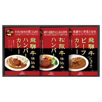 松阪牛･飛騨牛仕込みハンバーグ&カレー詰合せ