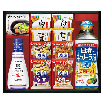 千寿和膳日清オイリオ･キッコーマン･アマノフーズ詰合せ SJW1-25
