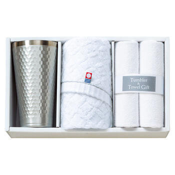 タンブラー&今治産フェイスタオルセット