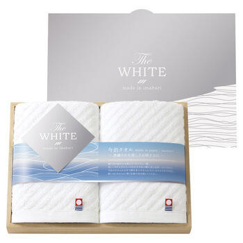 日本製 フェイスタオル2P（木箱入）