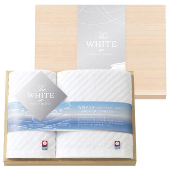 日本製 スリムバスタオル&フェイスタオル（木箱入）