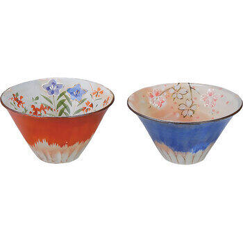 青赤富士ペア小鉢