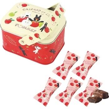 【紙袋付】リサとガスパールのみつ林檎バスケット缶