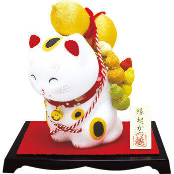 縁起かつぎ招き猫（六瓢箪）