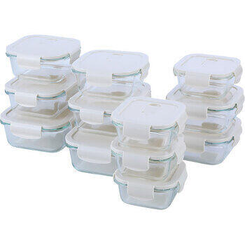 レンジ対応耐熱ガラス容器12点セット