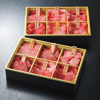 神戸牛・三田和牛希少部位食べ比べセット【十二単】（計720g）