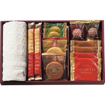 スイーツアソート（12個入）＋今治タオル組合せギフト