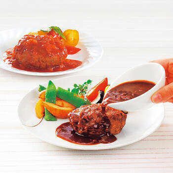 お肉屋さんのハンバーグ2種のソース8食セット