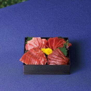 天然マグロのお刺身セット一段重
