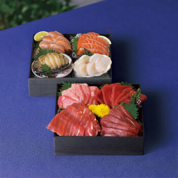 天然マグロのお刺身セット二段重