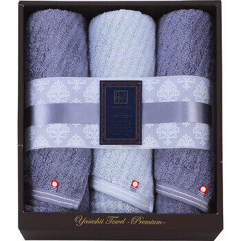 やさしいたおるクラシックラインフェイスタオル3枚セット