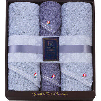 やさしいたおるクラシックラインロングバス・フェイスタオル各2枚セット