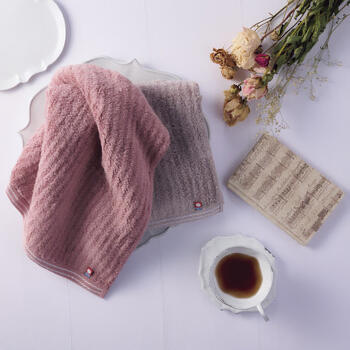 やさしいたおるエレガントラインフェイスタオル3枚セット