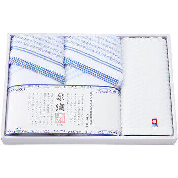 泉織フェイス2枚・ハンドタオル1枚セット