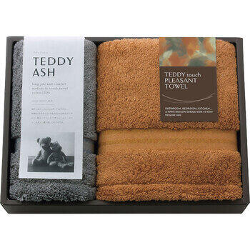 テディアッシュもふもふタッチフェイス・ハンドタオル各1枚セット