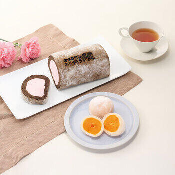 母の日ロールケーキ＆みかん大福セット