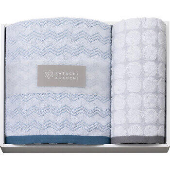 カタチココチ大判バス・フェイスタオル各1枚セット