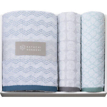 カタチココチ大判バス1枚・フェイスタオル2枚セット