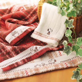 チェックバス・フェイス・ウォッシュタオルセット