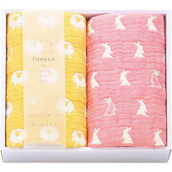 6重織ガーゼフェイスタオル2枚セット