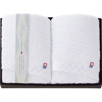 今治しろきらりフェイスタオル2枚セット