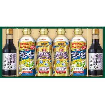 バラエティオイル＆丸大豆しょうゆギフト（6本）