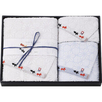 今治産金魚タオルバス・フェイス・ウォッシュタオルセット