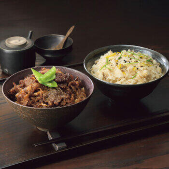 国産牛しぐれ煮丼と鯛ごはん