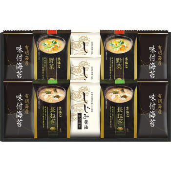 マルコメ フリーズドライみそ汁&有明海産味付海苔セット　NTS-CS