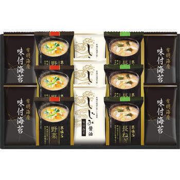 マルコメ フリーズドライみそ汁&有明海産味付海苔セット　NTS-DS