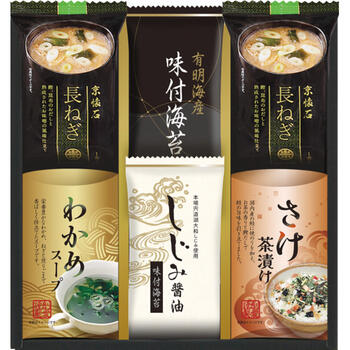 フリーズドライみそ汁&有明海産味付海苔セット　NTS-AS