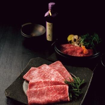 A5等級松阪牛 サーロイン すき焼き用（割下付）（500g）