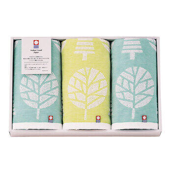 北欧ツリー フェイスタオル3P HT-COFFF