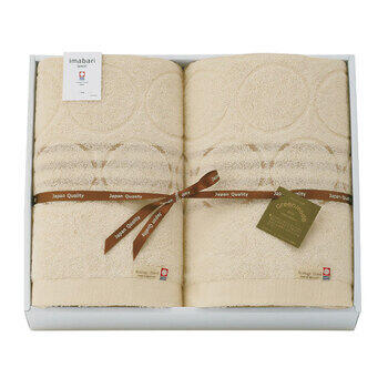 今治エコドットハーフタオルケット2P