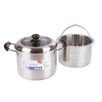 IH対応パスタポット22cm（ガラス窓付蓋） RB-2319