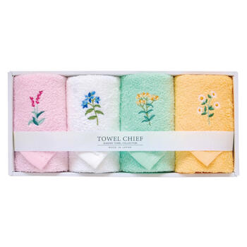 プラード国産大判タオルハンカチ4P