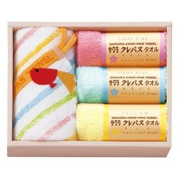 クレパスタオルウォッシュタオル・タオルハンカチセット