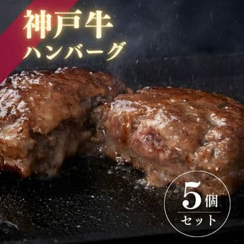 【A5等級】神戸牛ハンバーグ(150g×5個 )ギフトボックス入り