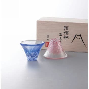 招福杯　富士山　ペア冷酒杯　Ｇ635‐Ｔ72