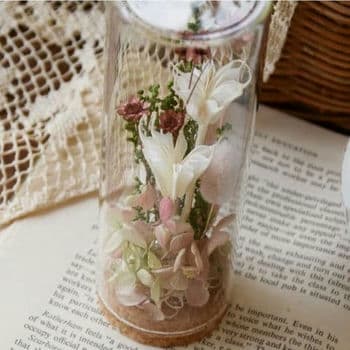 【プリザーブドフラワー】ミニボトルフラワー