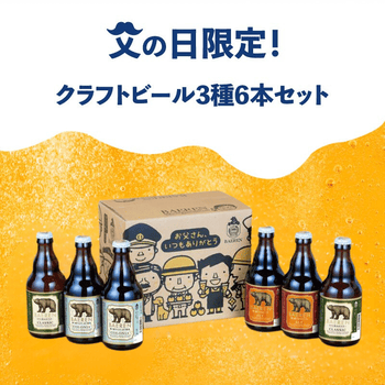 〈父の日限定！〉クラフトビール3種6本セット